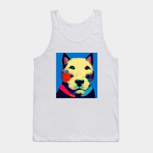 Artsy Puppy Painting Tank Top